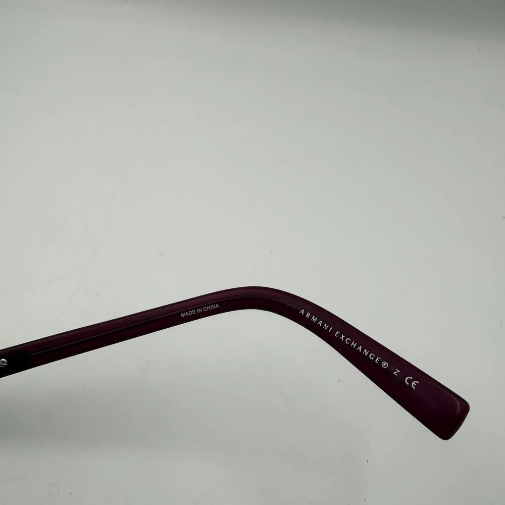 Armani Exchange Glasses Womens Red Square Frames‎ AX 1010 6050 53-16-140 *flaw*